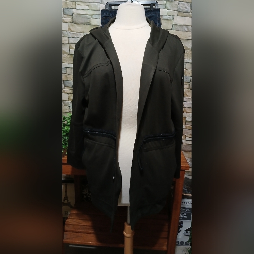 Womens Large LYSSE Olive Hibernation Hooded Parka Jacket Outdoor